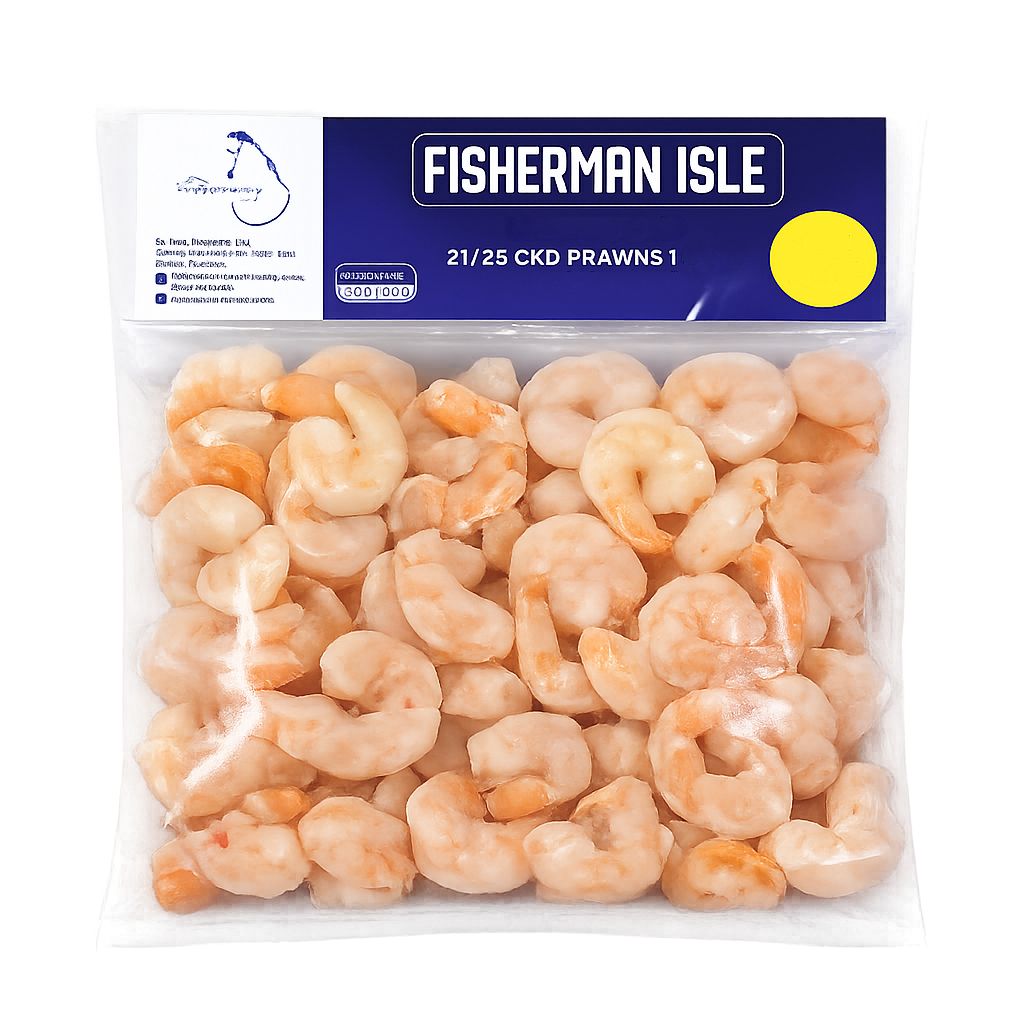 Premium Cooked (CKD) Frozen Prawns (Size 21/25)
