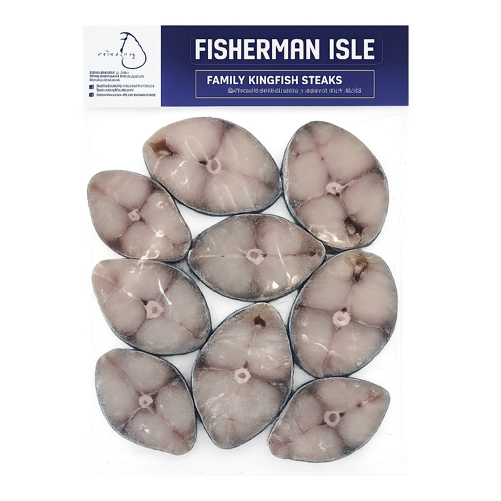 Premium Frozen Family King Fish Steaks